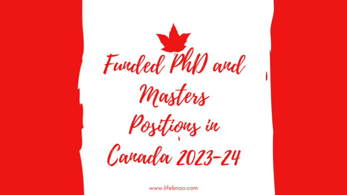 Funded Scholarship in Canada